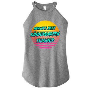 Funny Retro Kindergarten Teacher Funny Gift Women's Perfect Tri Rocker Tank