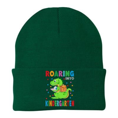 Funny Roaring Kindergarten TRex Back To The School Knit Cap Winter Beanie