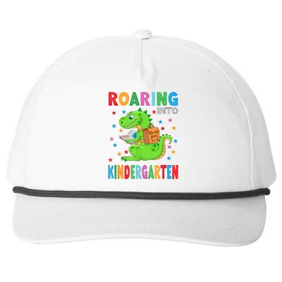 Funny Roaring Kindergarten TRex Back To The School Snapback Five-Panel Rope Hat