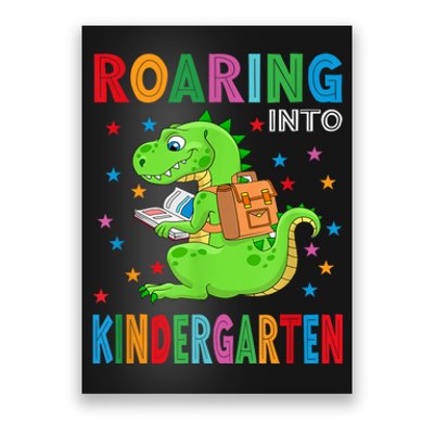 Funny Roaring Kindergarten TRex Back To The School Poster