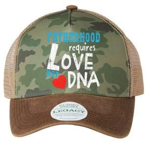 Fatherhood Requires Love Not Dna Fun Adopt Adoption Graphic Great Gift Legacy Tie Dye Trucker Hat