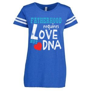 Fatherhood Requires Love Not Dna Fun Adopt Adoption Graphic Great Gift Enza Ladies Jersey Football T-Shirt