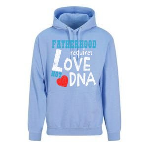 Fatherhood Requires Love Not Dna Fun Adopt Adoption Graphic Great Gift Unisex Surf Hoodie