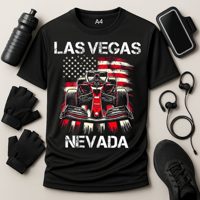 Formula Racing Las Vegas Nevada Circuit 2024 Grand Prix Cooling Performance Crew T-Shirt
