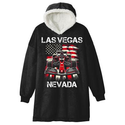 Formula Racing Las Vegas Nevada Circuit 2024 Grand Prix Hooded Wearable Blanket