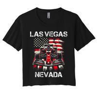 Formula Racing Las Vegas Nevada Circuit 2024 Grand Prix Women's Crop Top Tee