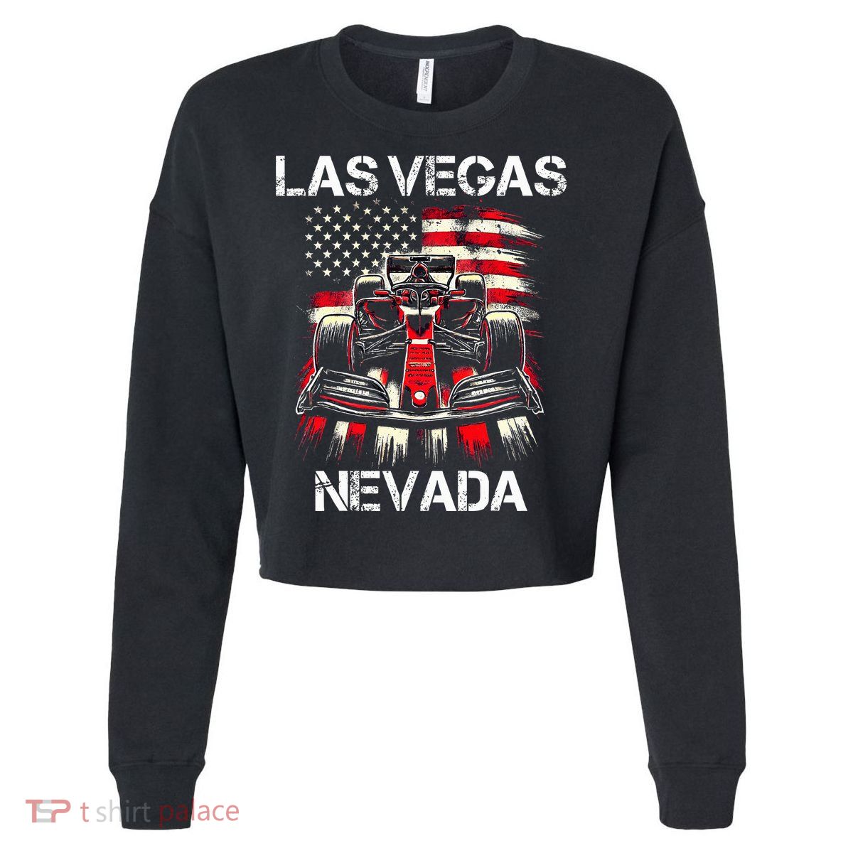 Formula Racing Las Vegas Nevada Circuit 2024 Grand Prix Cropped Pullover Crew