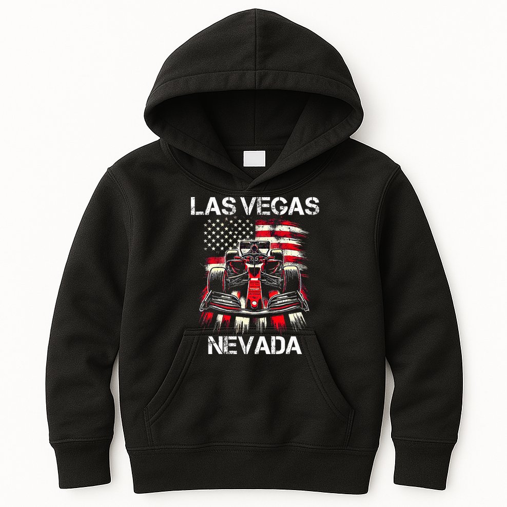 Formula Racing Las Vegas Nevada Circuit 2024 Grand Prix Kids Hoodie