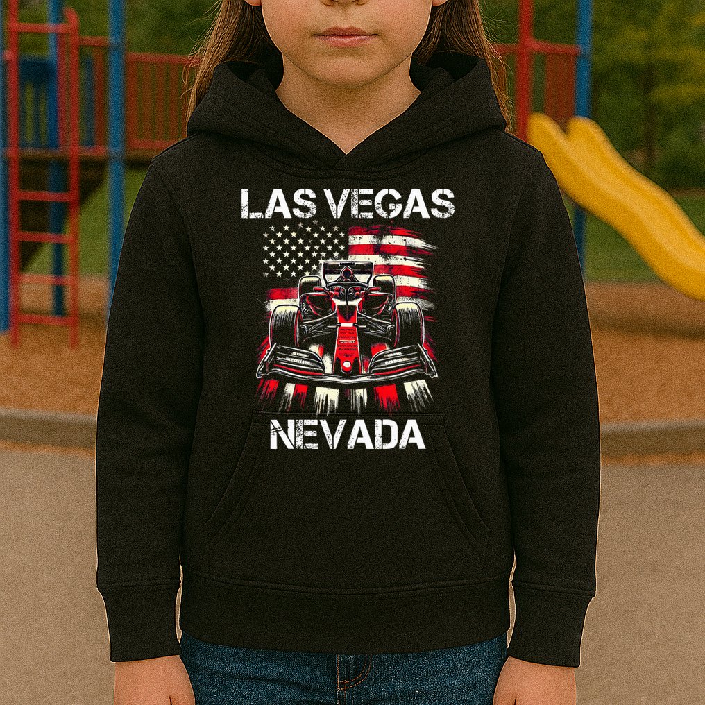 Formula Racing Las Vegas Nevada Circuit 2024 Grand Prix Kids Hoodie