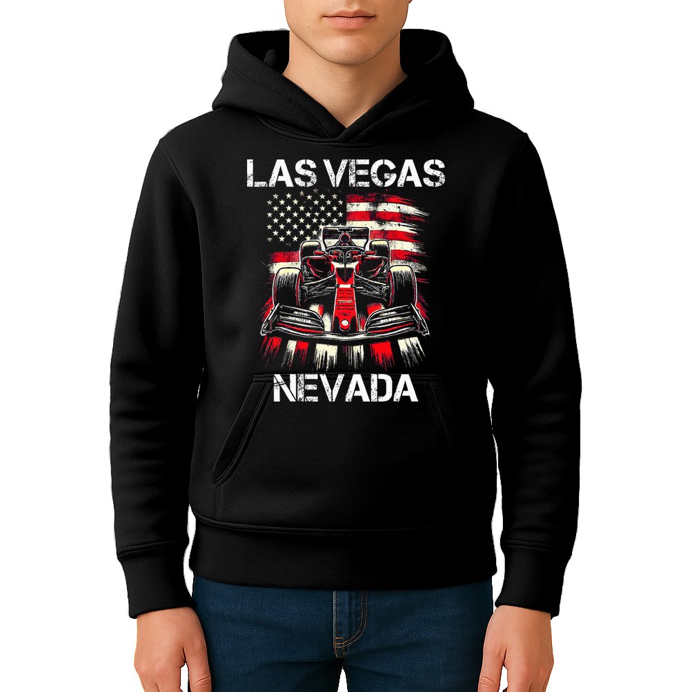 Formula Racing Las Vegas Nevada Circuit 2024 Grand Prix Kids Hoodie