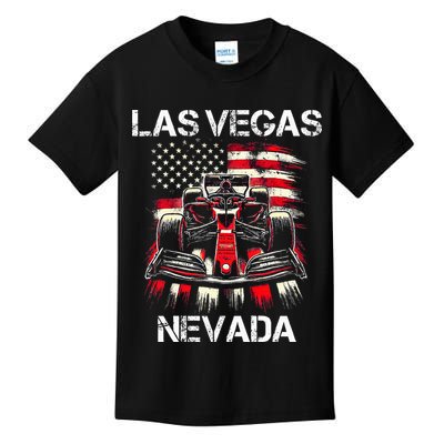 Formula Racing Las Vegas Nevada Circuit 2024 Grand Prix Kids T-Shirt