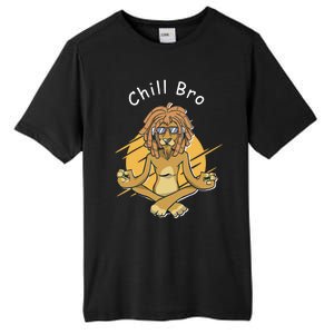 Funny Rasta Lion Chill Bro Namaste Yoga Cool Gift Tall Fusion ChromaSoft Performance T-Shirt