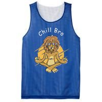 Funny Rasta Lion Chill Bro Namaste Yoga Cool Gift Mesh Reversible Basketball Jersey Tank