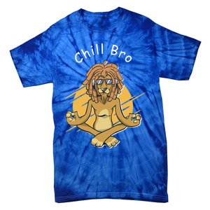 Funny Rasta Lion Chill Bro Namaste Yoga Cool Gift Tie-Dye T-Shirt