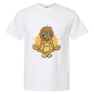 Funny Rasta Lion Chill Bro Namaste Yoga Cool Gift Garment-Dyed Heavyweight T-Shirt