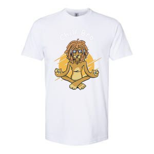 Funny Rasta Lion Chill Bro Namaste Yoga Cool Gift Softstyle CVC T-Shirt