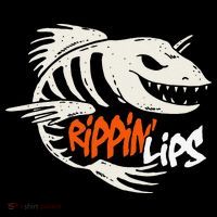 Fishing Rippin Lips Fish Bones Women's V-Neck T-Shirt