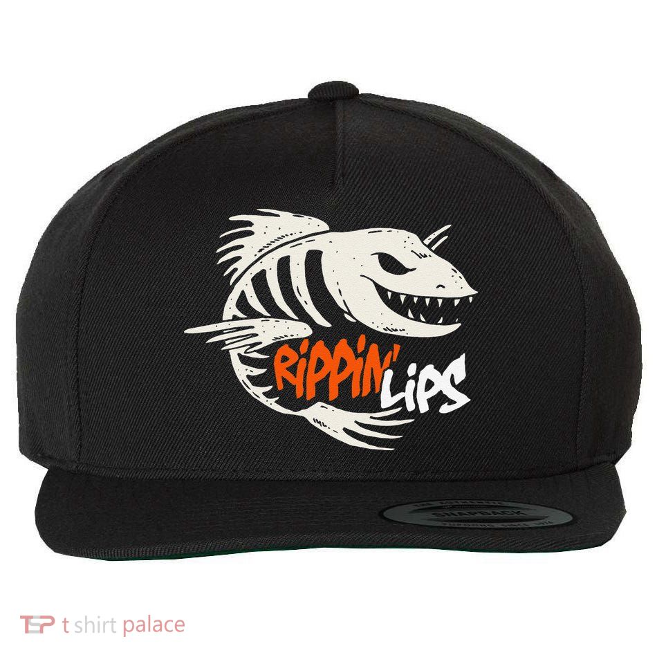 Fishing Rippin Lips Fish Bones Wool Snapback Cap