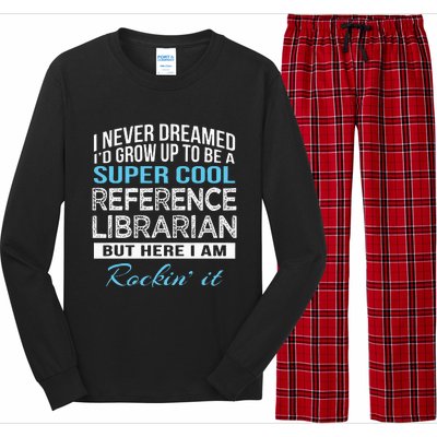 Funny Reference Librarian Gift Long Sleeve Pajama Set