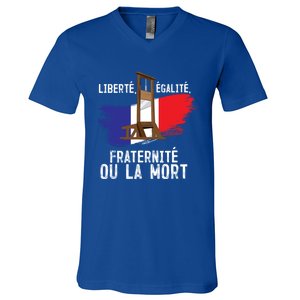 French Revolution Liberty Equality Fraternity Bastille Day Cute Gift V-Neck T-Shirt