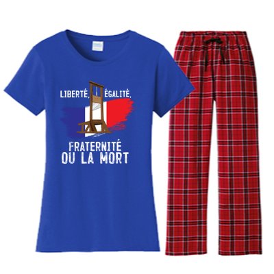 French Revolution Liberty Equality Fraternity Bastille Day Cute Gift Women's Flannel Pajama Set