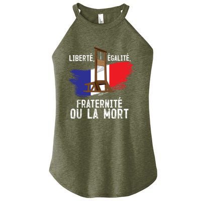 French Revolution Liberty Equality Fraternity Bastille Day Cute Gift Women’s Perfect Tri Rocker Tank