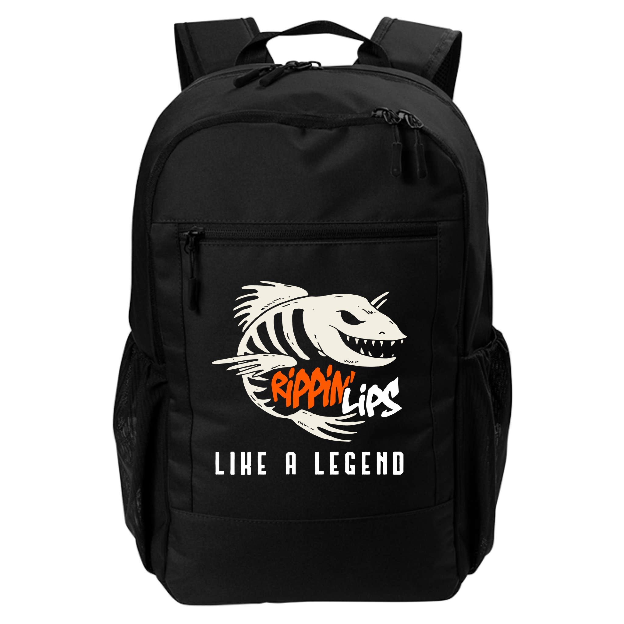 Fishing Rippin Lips Like A Legend Fish Bones Backpack