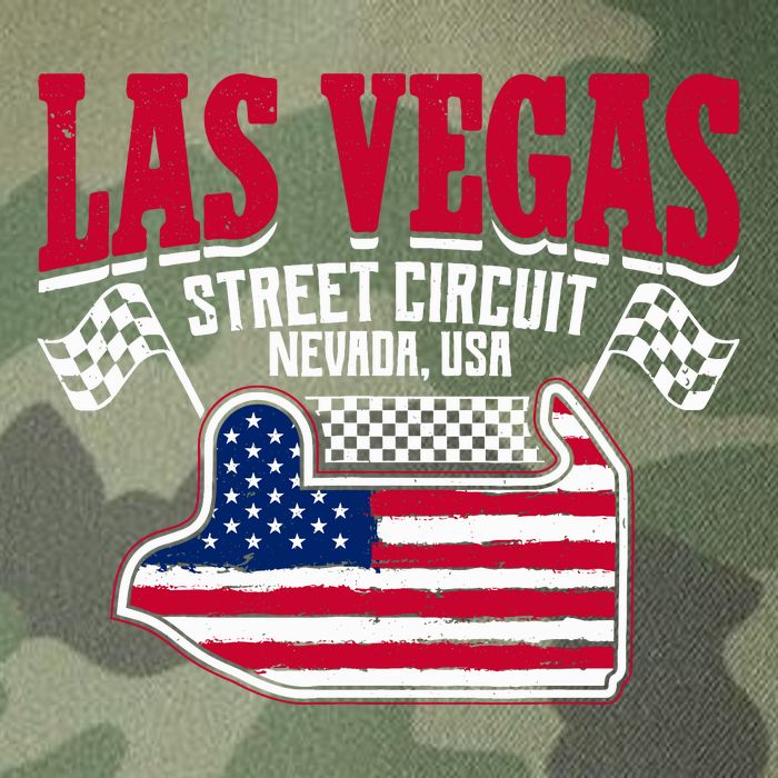 Formula Racing Las Vegas Circuit Open Wheel Car Usa Flag Legacy Tie Dye Trucker Hat