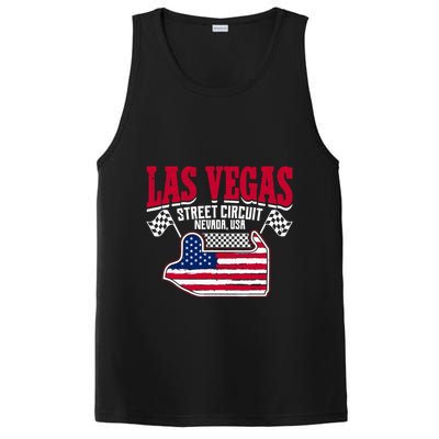 Formula Racing Las Vegas Circuit Open Wheel Car Usa Flag PosiCharge Competitor Tank