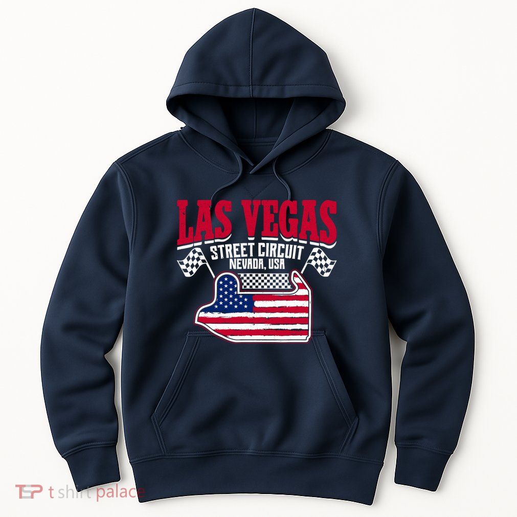 Formula Racing Las Vegas Circuit Open Wheel Car Usa Flag Hoodie