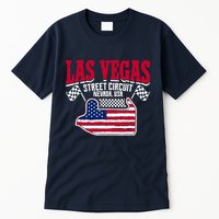 Formula Racing Las Vegas Circuit Open Wheel Car Usa Flag Tall T-Shirt