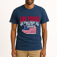Formula Racing Las Vegas Circuit Open Wheel Car Usa Flag Tall T-Shirt