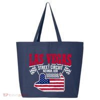 Formula Racing Las Vegas Circuit Open Wheel Car Usa Flag 25L Jumbo Tote
