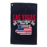 Formula Racing Las Vegas Circuit Open Wheel Car Usa Flag Golf Towel