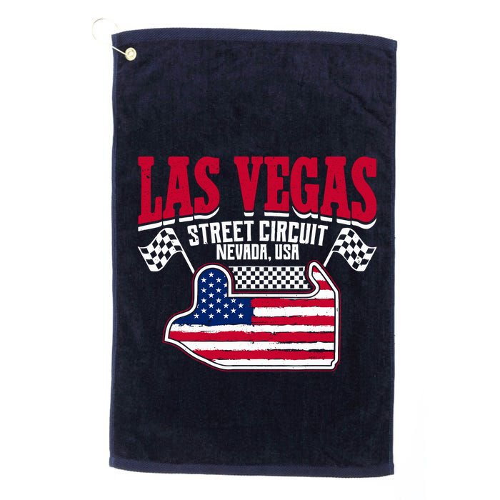 Formula Racing Las Vegas Circuit Open Wheel Car Usa Flag Golf Towel
