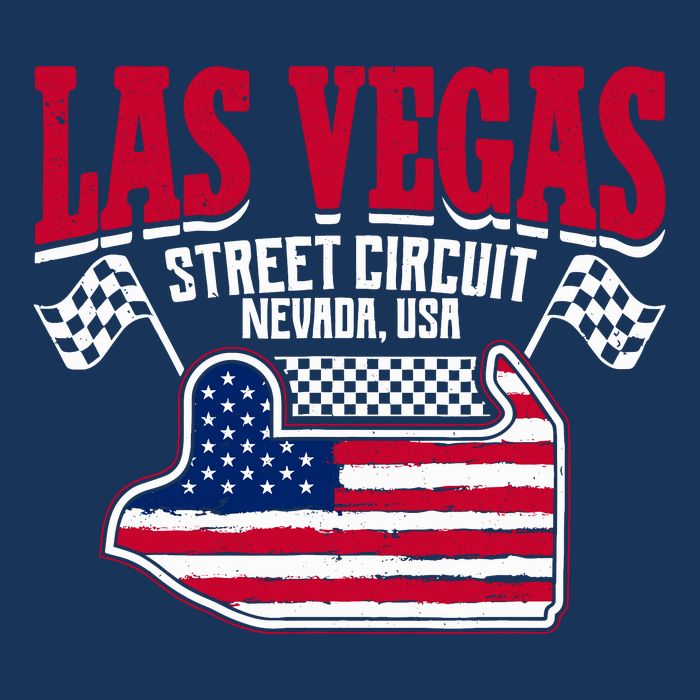 Formula Racing Las Vegas Circuit Open Wheel Car Usa Flag Golf Towel