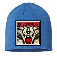 Funny Russian Language Dont Annoy Me Slang Wolf Cool Gift Sustainable Beanie