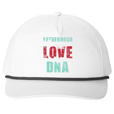 Fatherhood Requires Love Not DNA - Stepdad Stepfather Family Snapback Five-Panel Rope Hat