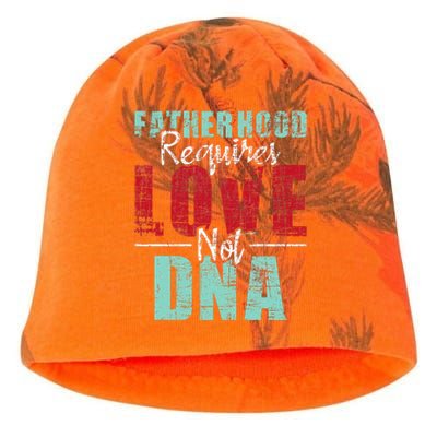 Fatherhood Requires Love Not DNA - Stepdad Stepfather Family Kati - Camo Knit Beanie