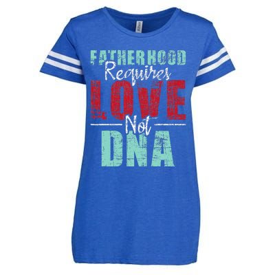 Fatherhood Requires Love Not DNA - Stepdad Stepfather Family Enza Ladies Jersey Football T-Shirt