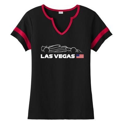 Formula Racing Las Vegas Grand Prix Custom Ladies Halftime Notch Neck Tee