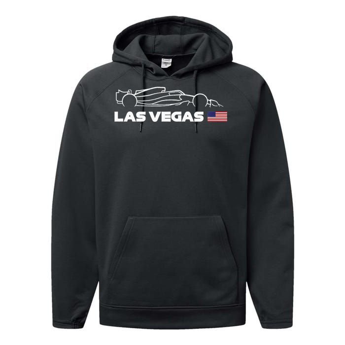 Formula Racing Las Vegas Grand Prix Custom Performance Fleece Hoodie