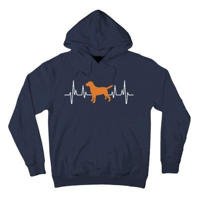 Fox Red Lab Heartbeat Valentine's Day Dog Labrador Retriever Tall Hoodie