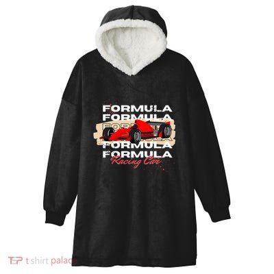 Formula Racing Lovers Race Car Fan Hooded Wearable Blanket