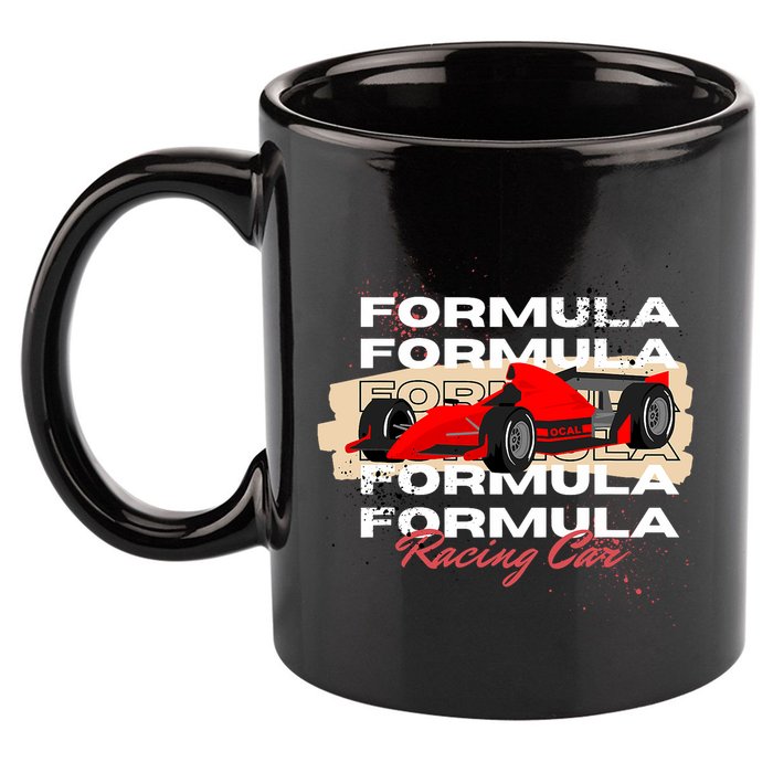 Formula Racing Lovers Race Car Fan 11oz C Handle Ceramic Mug