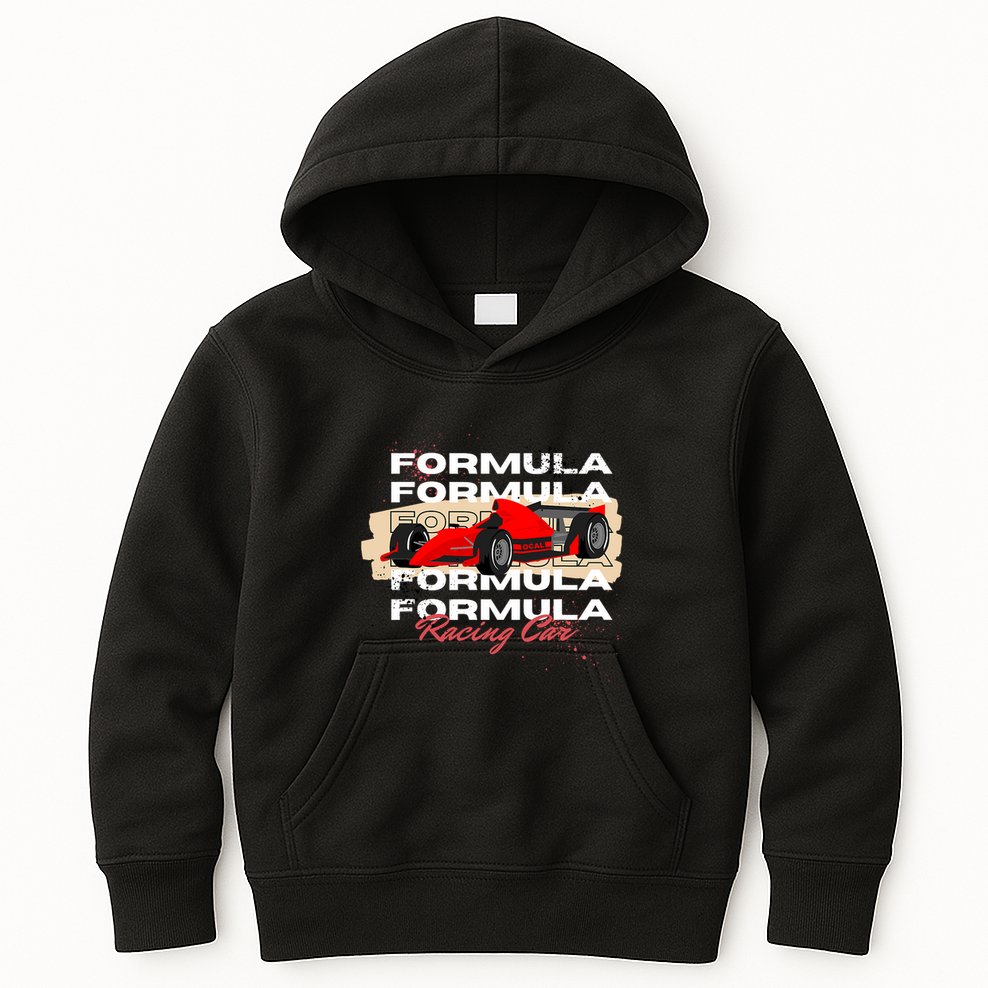 Formula Racing Lovers Race Car Fan Kids Hoodie