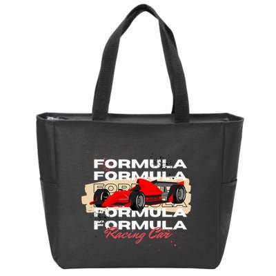 Formula Racing Lovers Race Car Fan Zip Tote Bag