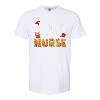 Funny RN LVN LPN T Nurse Christmas T Santas Favorite Nurse Gift Softstyle® CVC T-Shirt