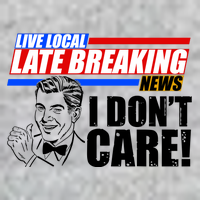 Funny Retro Live Local Late Breaking News I Don't Care Premium T-Shirt