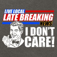 Funny Retro Live Local Late Breaking News I Don't Care Cotton Canvas Backpack